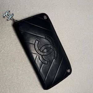 Chanel Black Leather Wallet